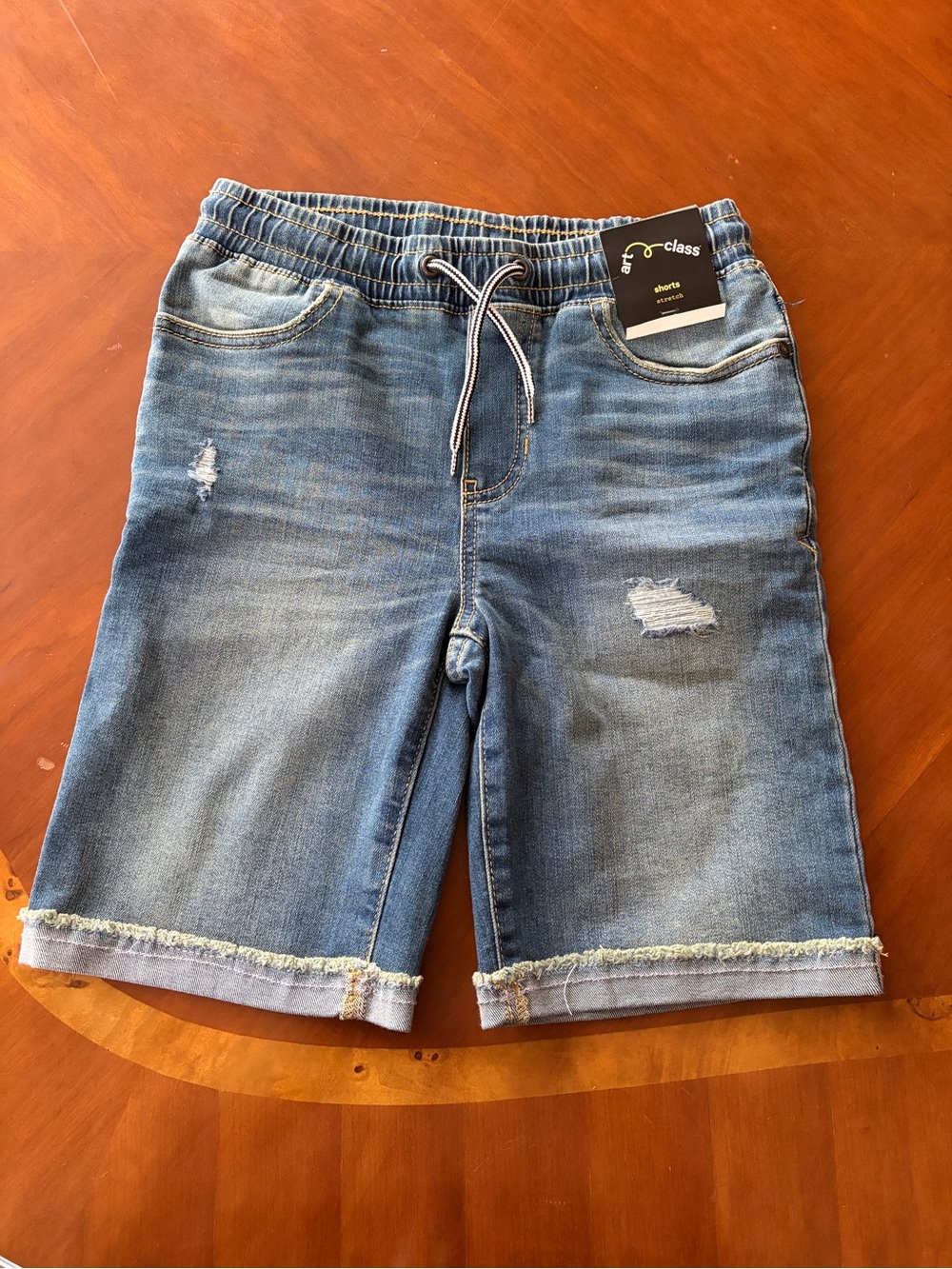 Kids M (8/10) Stretch Denim Bermuda Shorts